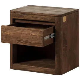 MASSIVMOEBEL24.DE Nachttisch Toronto 50 x 35 x 50 cm Smoked Cherry