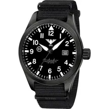 KHS - KHS.AIRBSABLA.NB - Armbanduhr - Automatik - Airleader Black Steel - Herren - Schwarz