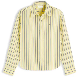 Tommy Hilfiger Hemdbluse SUMMER POPLIN LS BOXY SHIRT Gelb 42