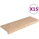 vidaXL Stufenmatten 15 Stk. 65x21x4 cm Golden