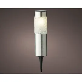 Kaemingk Sockelleuchte Edelstahl Ø 6 cm / Höhe 22 cm Solarleuchte
