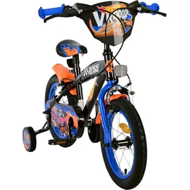 Volare Kinderfahrrad Hot Wheels für Jungen Fahrrad 14 Zoll Kinderrad Schwarz