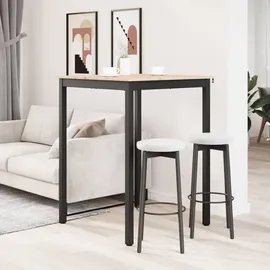 vidaXL Bartisch Natur 80 x 80 x 105 cm Massives Kiefernholz Beige