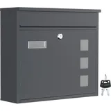 Wiltec Briefkasten V12 Anthrazit