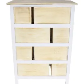 Dekoleidenschaft Makramee 56 x 77 cm Beige / Weiß