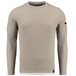 Key Largo T-Shirt Herren Longsleeve MSW STEFANO ROUND (1-tlg) grau S