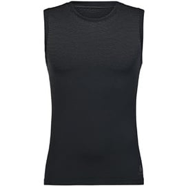 Odlo Herren BL Top Crew Neck Singlet Performance Light Ärmelloses Baselayer - Black - XL