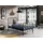 Vipack Jugendbett Bronxx 90 x 200 cm Holz und Metall blau