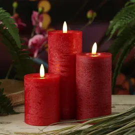 adilina LED Kerzenset LINA 3 St. rot