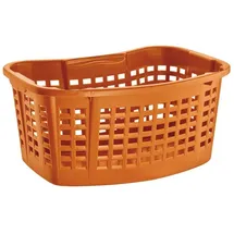 Buri Drehstapelkorb 60x40cm Wäschekorb Aufbewahrungskorb Spielzeugkiste Kunststoff (Orange)