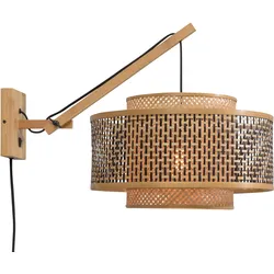 GOOD & MOJO Wandleuchte "Bhutan", beige (natur), Ø 50cm H: 43cm, Lampen