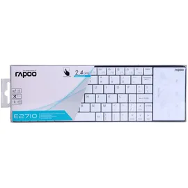 Rapoo E2710 Wireless Keyboard mit Touchpad DE weiß (16197)