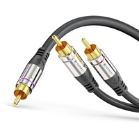 Sonero Premium 10,0m Cinch Kabel, 1x Cinch auf 2x
