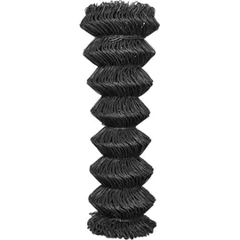 vidaXL Maschendrahtzaun 15 x 1,25 m Stahl Grau vidaXL