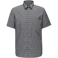 Mammut Herren Shirt, S, Grau, Karohemd Kurzarm, Flanellhemd