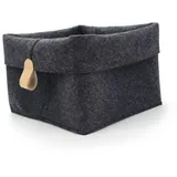 Cabilock Filz Aufbewahrungskorb Multifunktionaler Desktop Organizer Schwarz Für Wohnzimmer Bad Spielzeug Kleinigkeiten