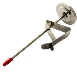 Airbrush-City Thermometer mit Clip und 125 mm Edelstahl-Sonde für Milchschaum, Espresso und Kaffee