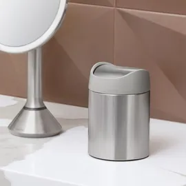 simplehuman Mini-Abfalleimer 1,5 l Silber