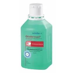 Schülke desderman® Händedesinfektion, farbstoff- und parfümfrei 70001087 , 500 ml - Flasche