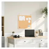 vidaXL Korktafel mit massivem Kiefernholzrahmen 60 x 55 cm