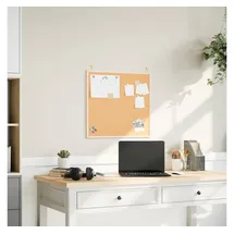 vidaXL Korktafel mit massivem Kiefernholzrahmen 60 x 55 cm