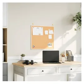 vidaXL Korktafel mit massivem Kiefernholzrahmen 60 x 55 cm