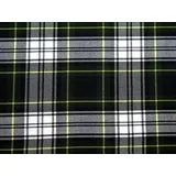 Poly Viskose Tartan passend Kleid Stoff, Meterware, Grün