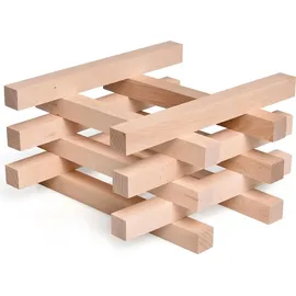 Metrie 18 Stück Holzbausteine Rechteckleiste 26 cm