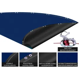 Quick Star Poolabdeckung Rund 420x420 cm Freizeit, Pools und Wasserspaß, Poolzubehör, Poolabdeckung