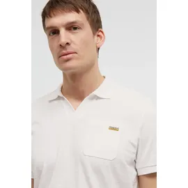 Camp David Poloshirt CAMP DAVID, Herren, Gr. M, weiß, Web, Material: 100% Baumwolle, bedruckt, regular fit normal, V-Ausschnitt, eingesetzt Bündchen, Shirts, mit Seitenschlitze