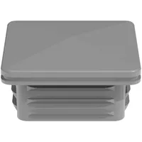 GROJA Pfostenkappe 6 x 6 cm Grau/Aluminium