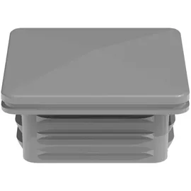 GROJA Pfostenkappe 6 x 6 cm Grau/Aluminium