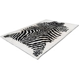 calo-deluxe Hochflor-Teppich »Vogesen 400«, rechteckig, weiche Haptik, Wohnzimmer, schwarz-weiß