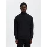 Selected Rollkragenpullover Blau S