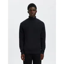 Selected Rollkragenpullover Blau S