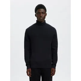 Selected Rollkragenpullover Blau S