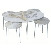 JV Möbel Moderner Couchtisch Mehrfarbig Holz 59 x 50 cm