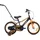 SUN BABY Tracker Bike Kinderfahrrad Jungen Fahrrad Stützräder Schubstange 16 Zoll neon orange - Orange/Schwarz