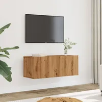 VidaXL TV-Wandschränke 2 Stk. Artisan-Eiche 80x30x30 cm