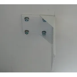 Mendler 2er-Set Deckenadapter für Kassetten-Markise T122 T123, Deckenmontage Halterung Adapter ~ weiß