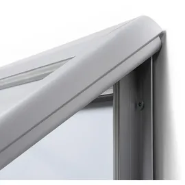 Showdown® Displays Schaukasten T silber 12x DIN A4 102,5 x 4,7 x 106,7 cm, 1 St.