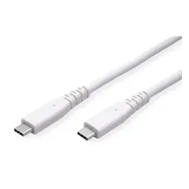 Value USB 3.2 Gen 2 kompatibles Kabel, C-C, ST/ST, 10Gbit/s, Emark, 60W, weiß, 5 m
