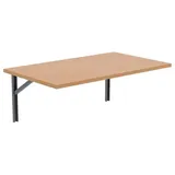 AKKE Klapptisch, Wandklapptisch Wandtisch Küchentisch Schreibtisch Hängetisch 2mm PVC 65 cm x 65 cm