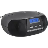 ECG CDR 500 Titan CD-Radio – CD, CD-R/RW, MP3, FM Radio, 20 Tuner-Vorwahlen, LCD-Display, Uhr (im Modus Stand-by), AUX-Eingang, Kopfhörerausgang