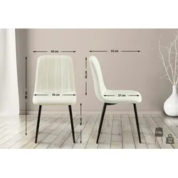 CLP Stuhl Dijon Stoff/creme