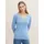 Tom Tailor Front Logo Coin Pullover Mit V-ausschnitt Sea Blue Melange M