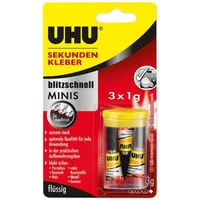UHU Sekundenkleber 3x 1,0 g