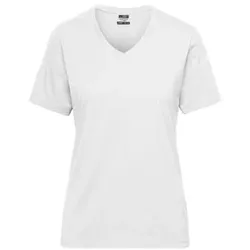 Damen BIO Workwear T-Shirt JN1807, weiß, Größe XXL - weiss - XXL