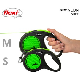 Flexi New Neon M / 25 kg - mit Gurt 5 Grün