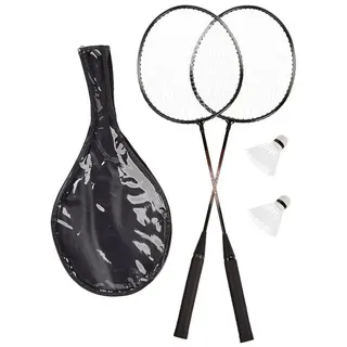 Relaxdays Badminton-Set schwarz